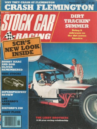 STOCK CAR RACING 1977 NOV - ISAAC&Oliver Remembered,LAZZARO, LIBBY, RAMO